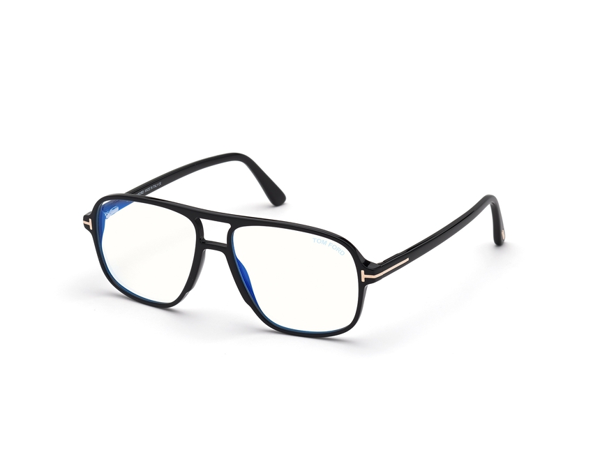 TOMFORD-5737B/G 001 shiny black+Filtro azul 56*15, Negro, hi-res image number 0