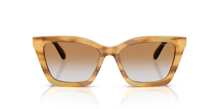 EMPORIO-4250U/S 62692Q SHINY STRIPED HONEY(CLEAR GRADIENT OCHRE 54*16, , hi-res image number 1