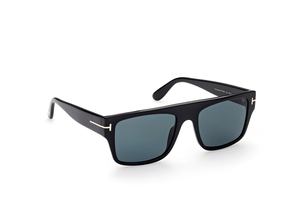 TOMFORD-0907/S 01V shiny black  (blue 55*19, Negro, hi-res 5