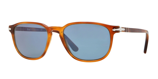 PERSOL-3019/S 96/56 HABANA CLARO/AZUL 52*18, Marrón, hi-res 0