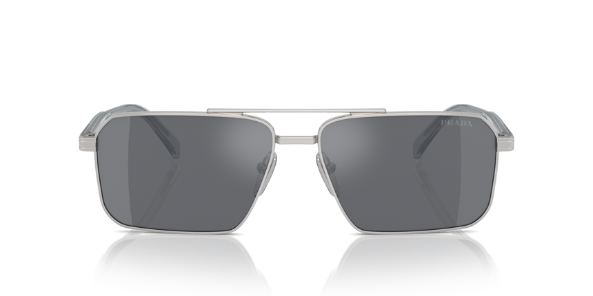 PRADA-A57S/S 1BC175 SILVER/DARK GREY FLASH SILVER 61*15, Plata, hi-res image number 1
