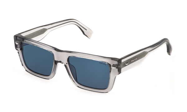 POLICE-87E/S 04G0 GRIGIO TRASPARENTE(BLUE 54*18, Gris transparente, hi-res 0