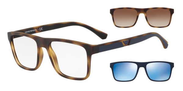 EMPORIO-4115/S 50891W (CLIP) MATTE HAVANA 54*18, Havana, hi-res 0