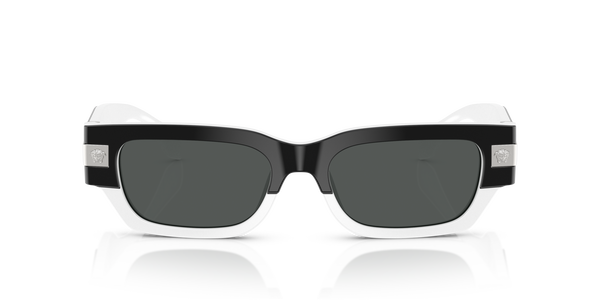 VERSACE-4465/S 545987 TOP BLACK/WHITE(DARK GREY 53*18, , hi-res 1