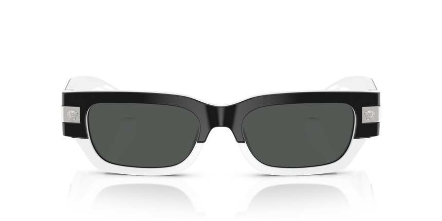 VERSACE-4465/S 545987 TOP BLACK/WHITE(DARK GREY 53*18, , hi-res image number 1