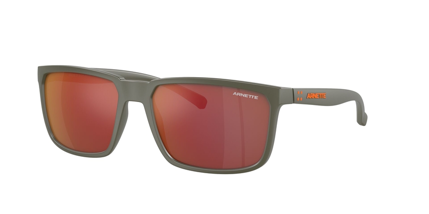 ARNETTE-4251 28546R MATTE MILITARY(GREY MIRROR ORANGE/YELLOW 58*17, Verde mate, hi-res image number 0