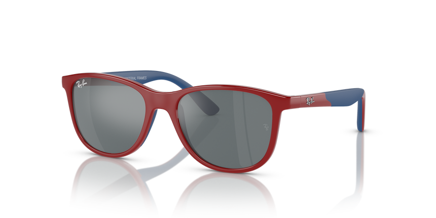 RJ-9077S 71606G RED ON RUBBER BLUE (GREY MIRROR BLACK) 49*16, Rojo | Azul, hi-res image number 0
