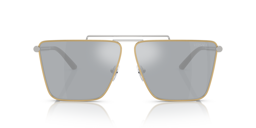 VERSACE-2266/S 15141U GOLD/SILVER(BLUE MIRROR SILVER 64*11, , hi-res image number 1