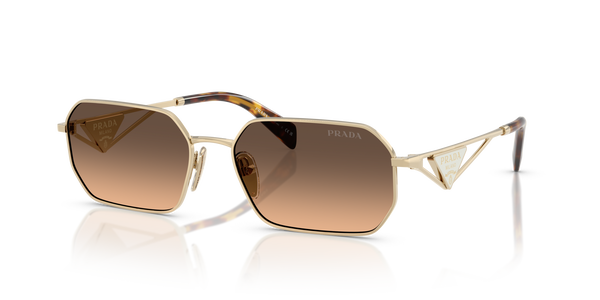 PRADA-A51S/S ZVN50C PALE GOLD(BROWN GRADIENT GREY 58*17, Oro pálido, hi-res 0