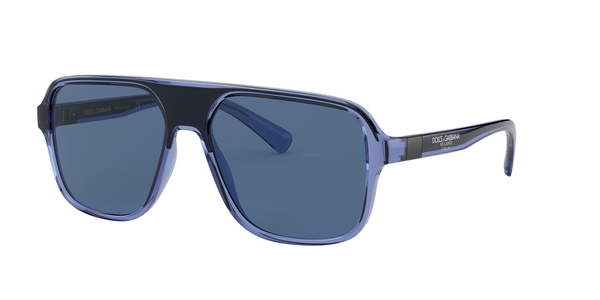 GABBANA-6134/S 325880 AZUL TRANSP 57*16, Azul, hi-res 0