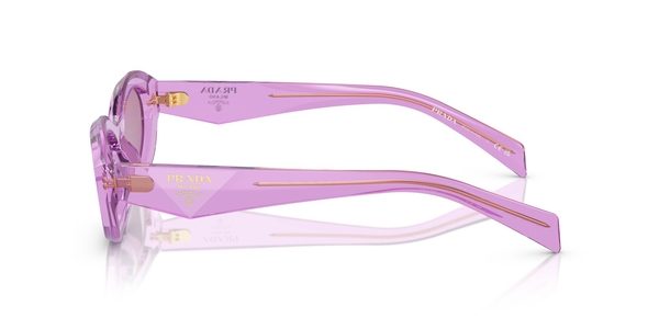 PRADA-26ZS/S 13R07Q TRANSPARENT AMETHYST/DARK VIOLET MIRROR SILVER INT 55*16, Amatista transparente, hi-res 2