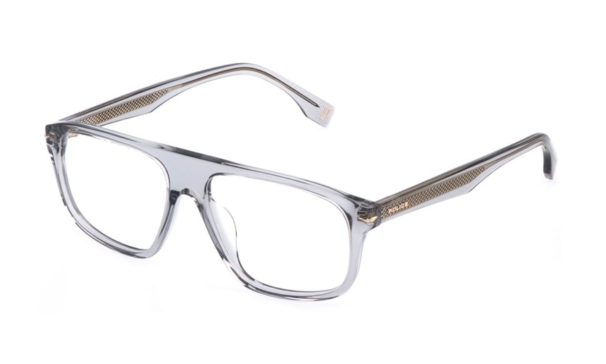 POLICE-65/G 04G0 GRIGIO TRASPARENTE 55*15, Gris transparente, hi-res image number 0