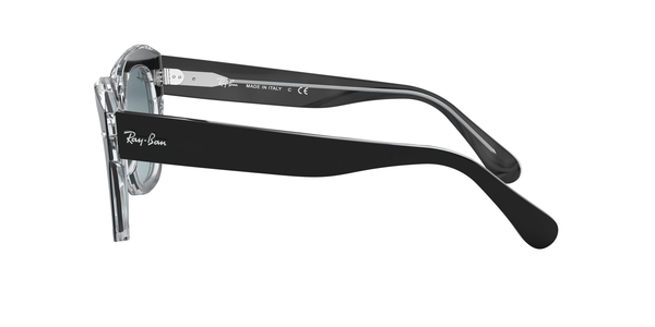 RB-2186 12943M BLACK ON TRASPARENT(BLUE GRADIENT GREY 52*20, Negro | Transparente, hi-res 2