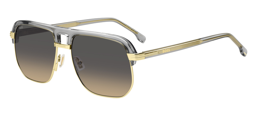 BOSS-1752/S FT3*PR GREY GOLD(GREY BROWN DOUBLESHADE 59*17, Gris | Dorado, hi-res image number 0