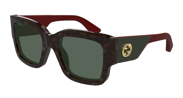 GUCCI-1663S/S 002 HAVANA-RED-GREEN 52*21, Havana | Rojo, hi-res 0