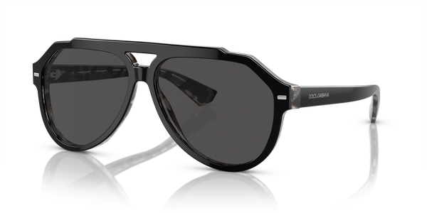 GABBANA-4452/S 340387 BLACK ON GREY HAVANA(DARK GREY 60*13, Negro | Gris Havana, hi-res 0