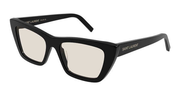SAINT-LAURENT-SL276/S 038 BLACK-BLACK-YELLOW 53*16, Negro, hi-res 0