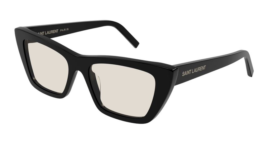 SAINT-LAURENT-SL276/S 038 BLACK-BLACK-YELLOW 53*16, Negro, hi-res image number 0