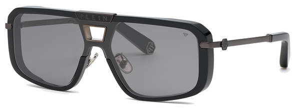 PHILIPP-PLEIN-SPP008M/S 700X*2 SHINY BLACK /GUN METAL(SMOKE MIRROR