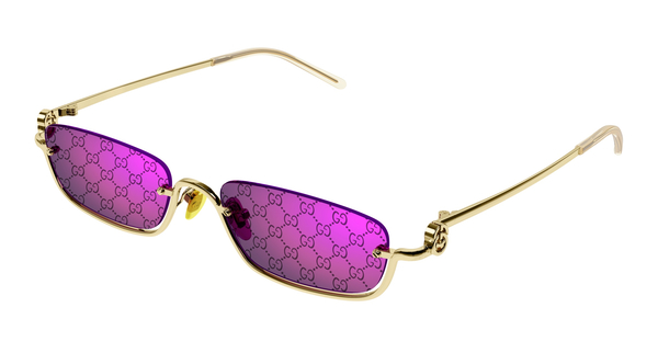 GUCCI-1278S/S 005 GOLD(VIOLET SEREGRIADO LOGO 55*19, , hi-res 0