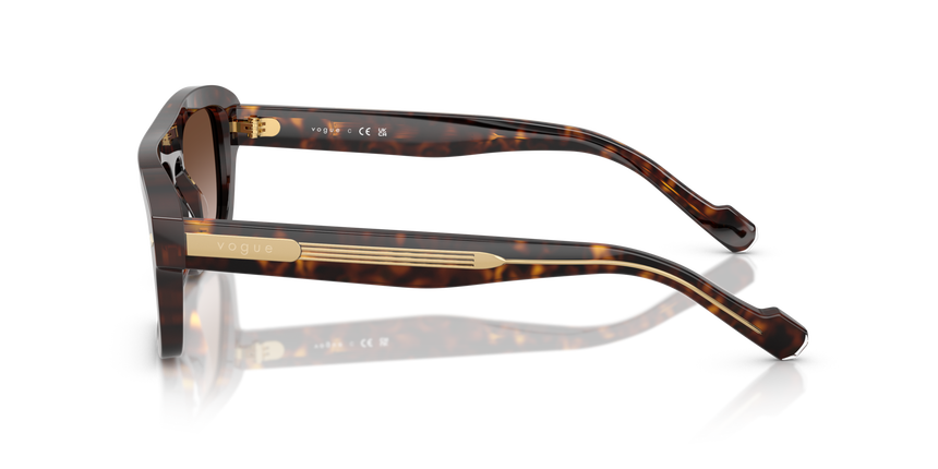 VOGUE-5620S/S W65613 DARK HAVANA(GRADIENT BROWN 53*21, , hi-res image number 2