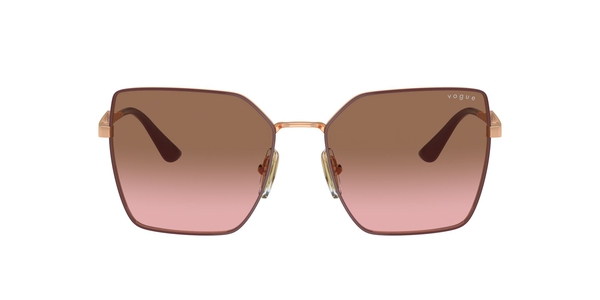 VOGUE-4284/S 518214 TOP BORDEAUX/ROSE GOLD(PINK GRADIENT BROWN 56*17, Rojo | Oro rosa, hi-res 1