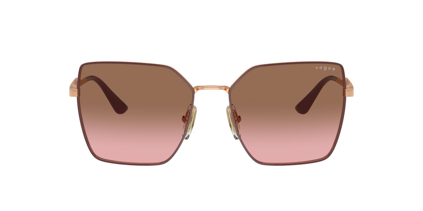 VOGUE-4284/S 518214 TOP BORDEAUX/ROSE GOLD(PINK GRADIENT BROWN 56*17, Rojo | Oro rosa, hi-res image number 1