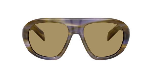 PRADA- C05S/S 23G70G STRIPED LAGUNA(GREEN OLIVE 57*18, , hi-res 1