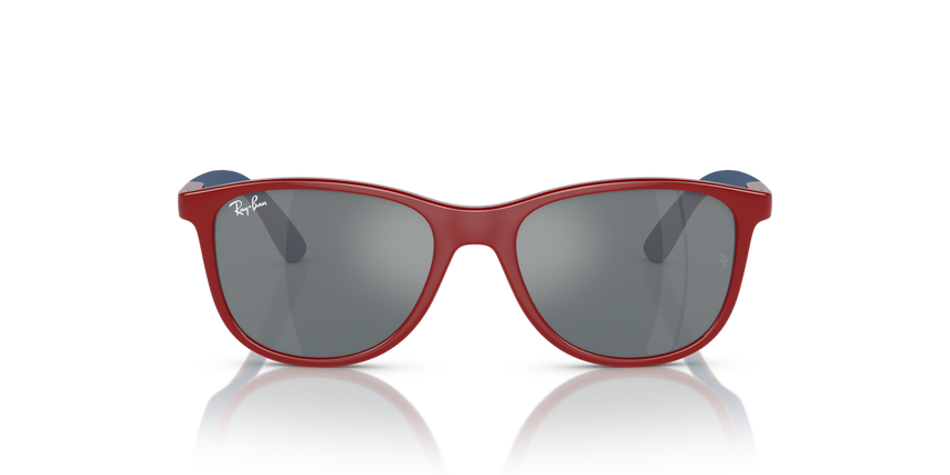 RJ-9077S 71606G RED ON RUBBER BLUE (GREY MIRROR BLACK) 49*16, Rojo | Azul, hi-res image number 1