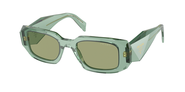 PRADA-17WS/S 11R10E TRANSPARENT SAGE/GREEN MIRROR INTERNAL SILVER 49*20, Verde transparente, hi-res 0