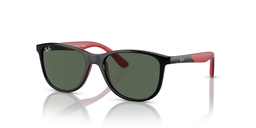 RJ-9077S 713171 BLACK ON RUBBER RED (DARK GREEN) 49*16, Negro | Rojo, hi-res image number 0