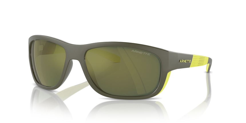 ARNETTE-4337 28546R MILITARY/LIME MATTE/SHINY(DARK GREEN MIRROR PETROL 63*16, Verde, hi-res image number 0