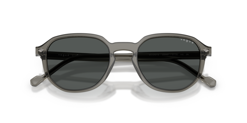 VOGUE-5707S/S 329487 TRANSPARENT DARK GREY(DARK GREY 51*20, , hi-res image number 4