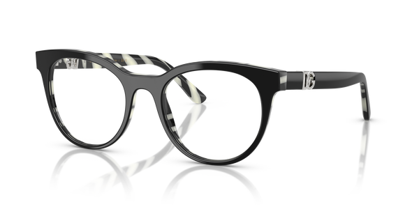 GABBANA-3399/G 3372 BLACK ON ZEBRA 52*20, , hi-res 0