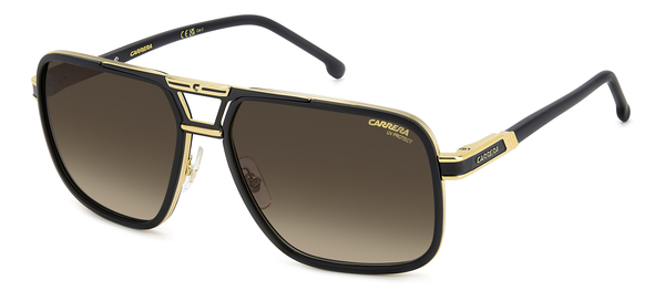 CARRERA-1071/S I46*86 MATTE BLACK GOLD(BLACK BROWN GREEN ANTIREFLEX 61*16, , hi-res 0