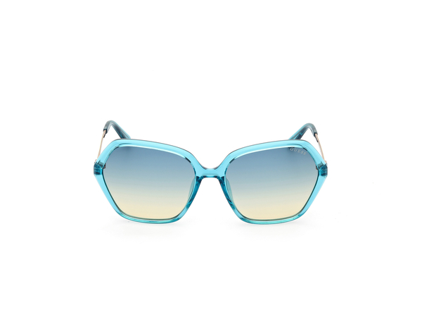GUESS-00134/S 87W*2 shiny turquoise /yellow 55*16, Turquesa, hi-res 1