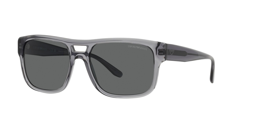 EMPORIO-4197/S 502987 TRANSPARENT GREY(DARK GREY 57*18, Gris, hi-res image number 0