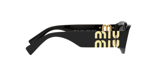 MIUMIU-11W/S 1AB5S0 NEGRA/NEGRA ORO 54*21, Negro, hi-res 8