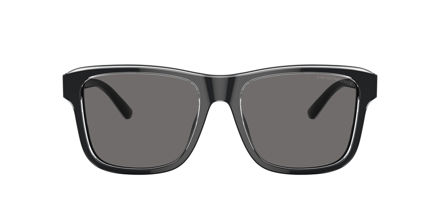 EMPORIO-4208/S 605187 SHINY BLACK/TOP CRYSTAL(DARK GREY POLAR 56*18, Negro | Transparente, hi-res image number 1