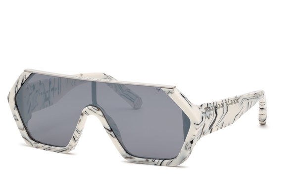 philipp-plein-spp047/s 9ylx*3 marmorized ivory(smoke/mirror silver 99*0