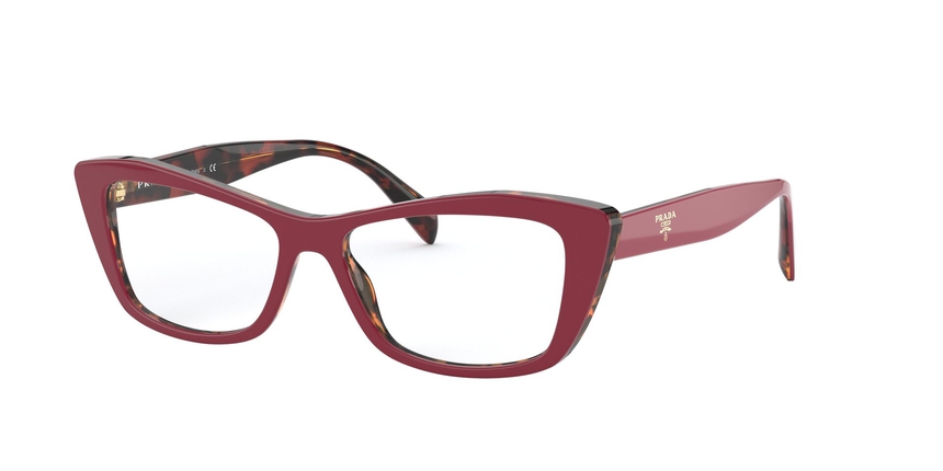 PRADA-15XV/G 07C1O1 RED/HAVANA 53*15, , hi-res image number 0