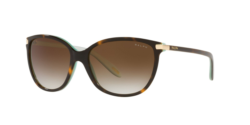 RALPH-5160/S 601/13 SHINY HAVANA ON ACQUAMARINE(GRADIENT BROWN 57*17, Azul-Havana, hi-res image number 0
