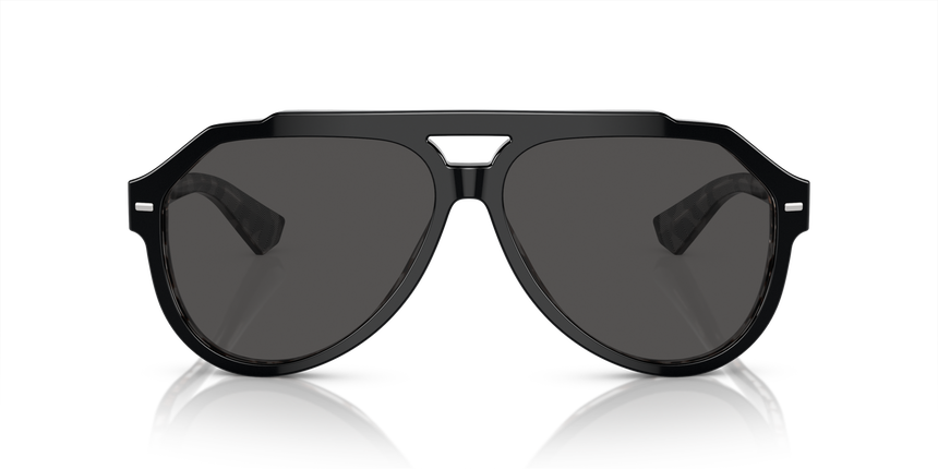 GABBANA-4452/S 340387 BLACK ON GREY HAVANA(DARK GREY 60*13, Negro | Gris Havana, hi-res image number 1