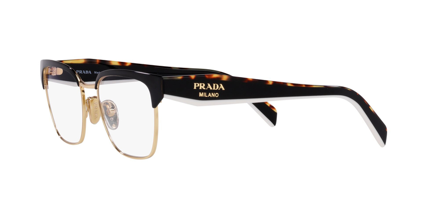 PRADA-65YV/G AAV1O1 BLACK/PALE GOLD 53*18, Negro, hi-res image number 10