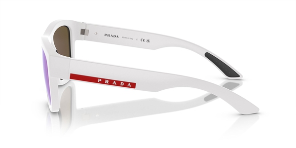 PRADA-SPORT-01ZS/S TWK08R WHITE RUBBER(LIGHT GREEN MIRROR BLUE 56*21, Goma blanco, hi-res 2