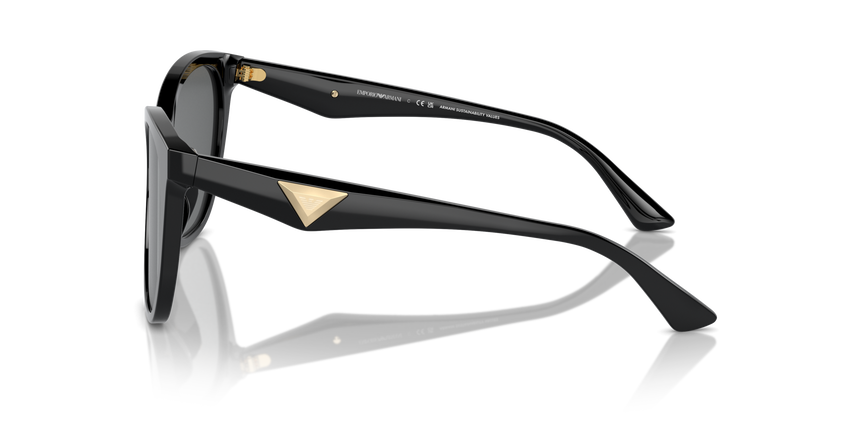 EMPORIO-4222U/S 501787 SHINY BLACK(DARK GREY 56*18, Negro, hi-res image number 2