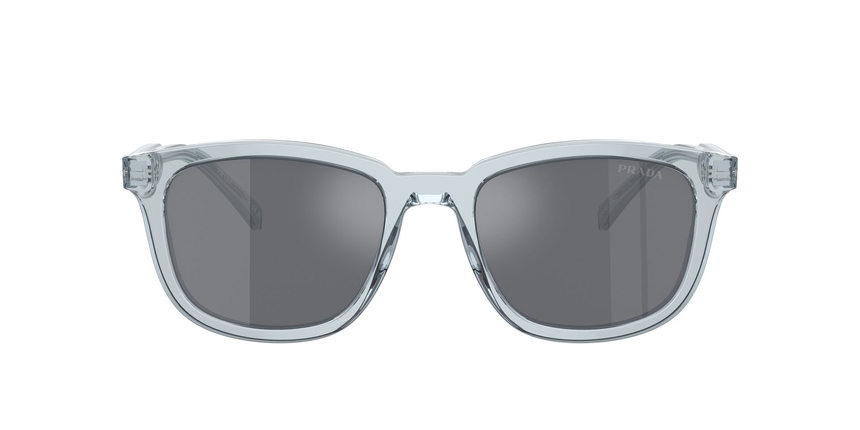 PRADA-A21S/S 19T175 TRANSPARENT AZURE/DARK GREY FLASH SILVER 53*20, Azul transparente, hi-res image number 1