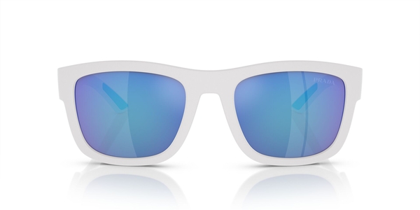 PRADA-SPORT-01ZS/S TWK08R WHITE RUBBER(LIGHT GREEN MIRROR BLUE 56*21, Goma blanco, hi-res 1