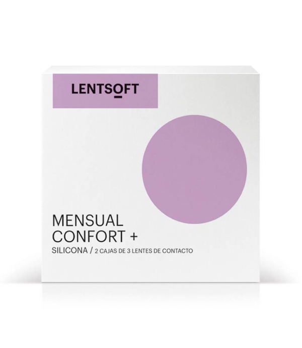 lentsoft mensual silicona confort + 6 unidades