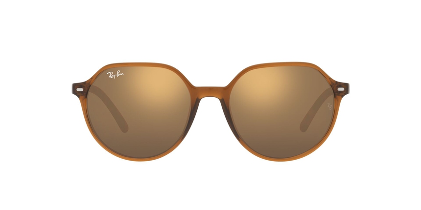 RB-2195 663693 TRANSPARENT BROWN(LIGHT BROWN MIRROR GOLD 53*18, Marrón transparente, hi-res image number 1